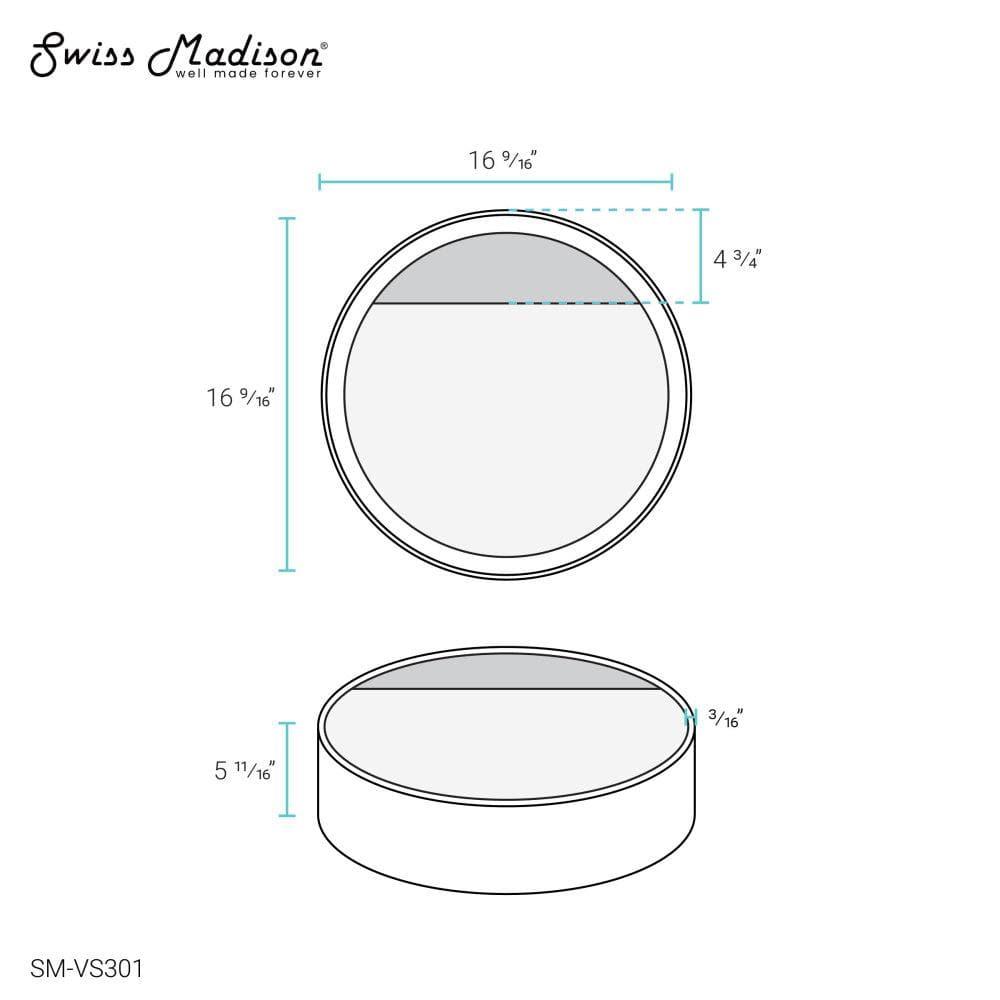 Beau 16.5" Round Vessel Bathroom Sink