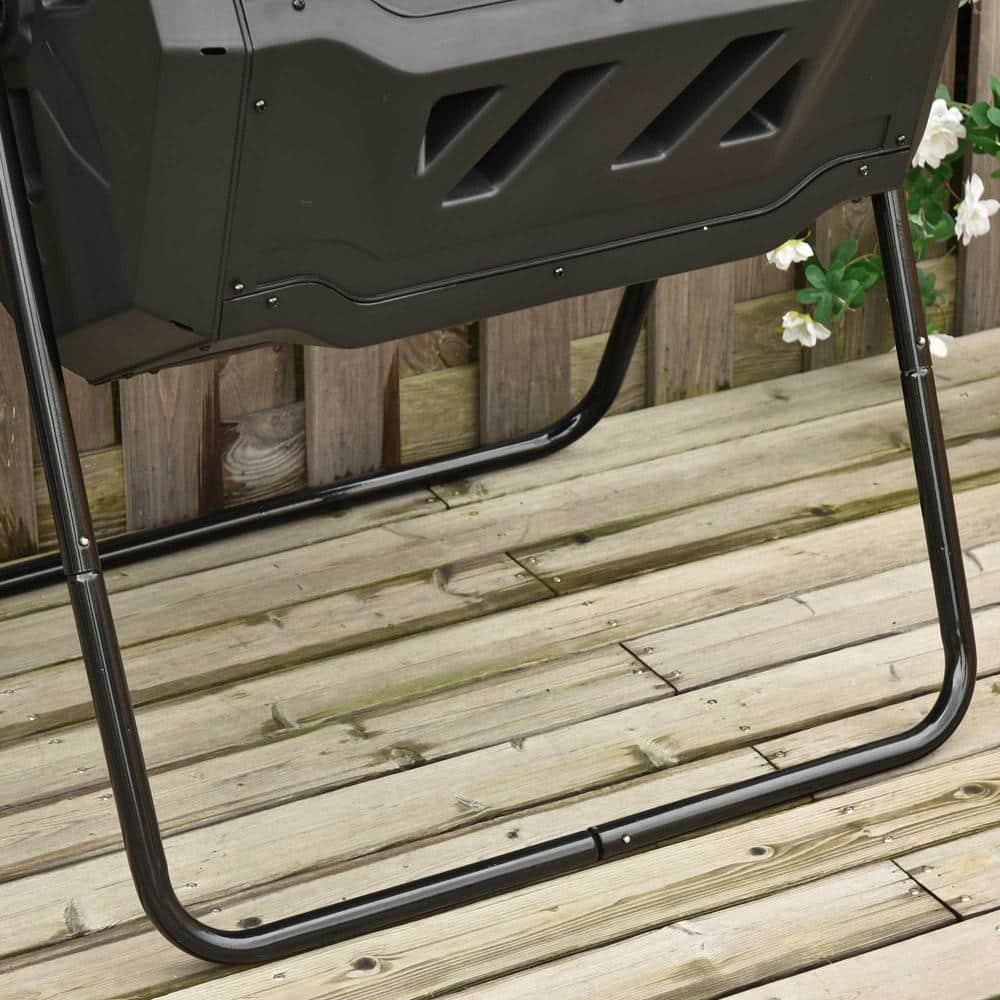 Outsunny 42.3 Gallons Outdoor Tumbler Composter with Latching Lid