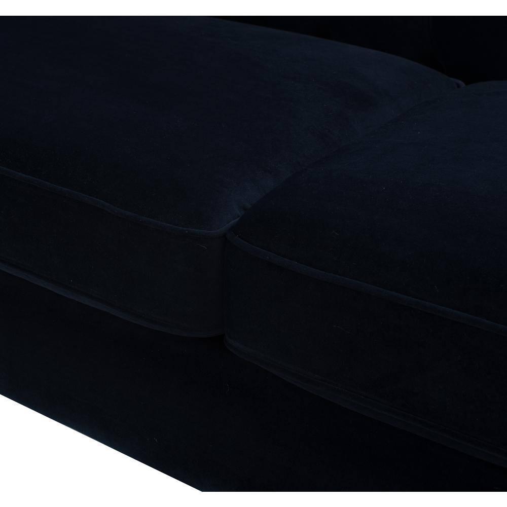 Jack 84" Tufted Tuxedo Sofa Double Cushion Dark Navy Blue
