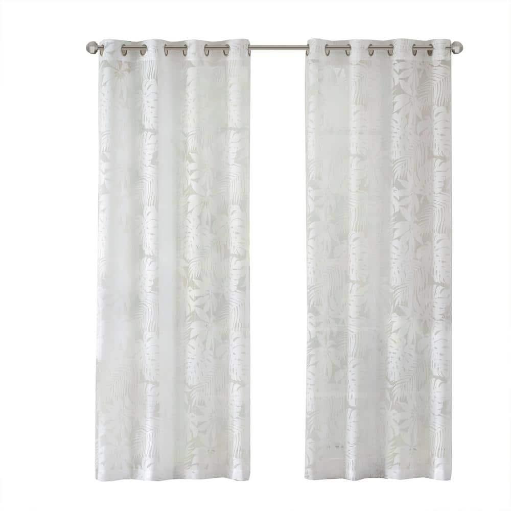 Leilani Palm Leaf Burnout Window Sheer