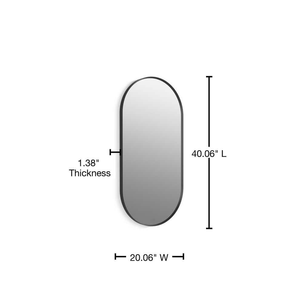 Essential Capsule Wall Mirror, Bathroom/Vanity Mirror with Frame