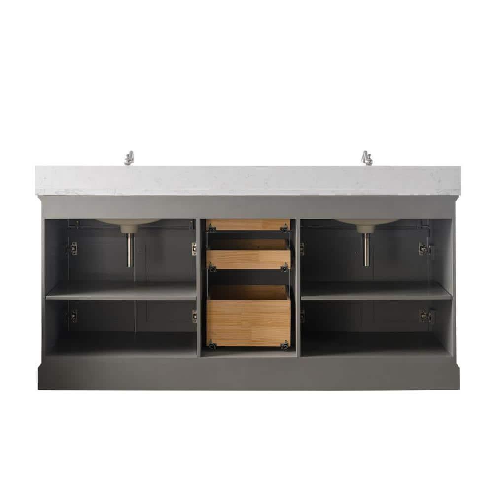 Sudio Design Thompson 72" W Double Bathroom Vanity & Reviews | Perigold