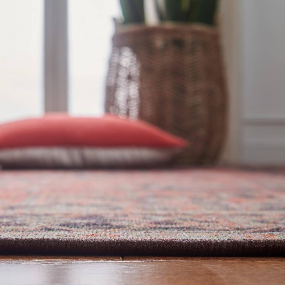Journey JNY153 Power Loomed Machine Washable Slip Resistant Runner Rug - Navy/Red - 2'2"x7' - Safavieh