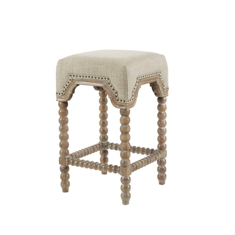 Ondine Farmhouse Solid Wood Counter Stool