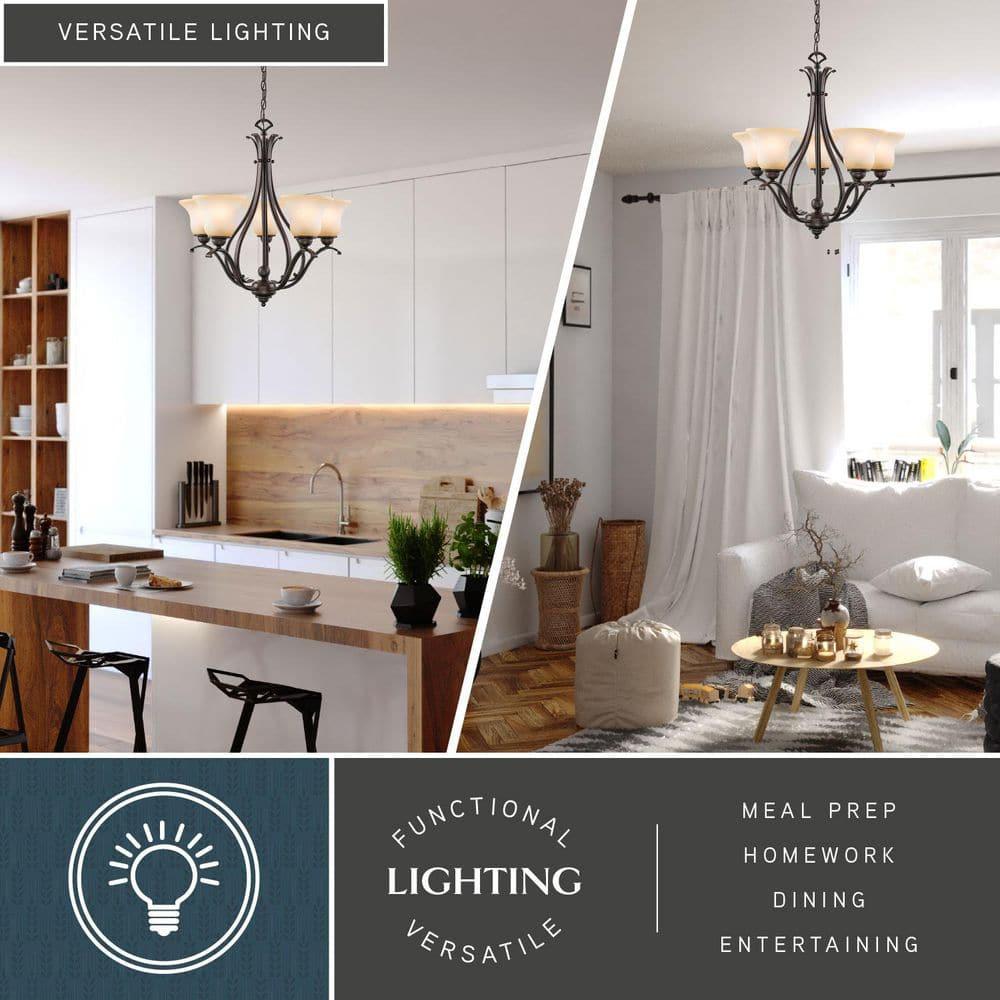 Vaxcel Monrovia 5 - Light Chandelier in  Royal Bronze