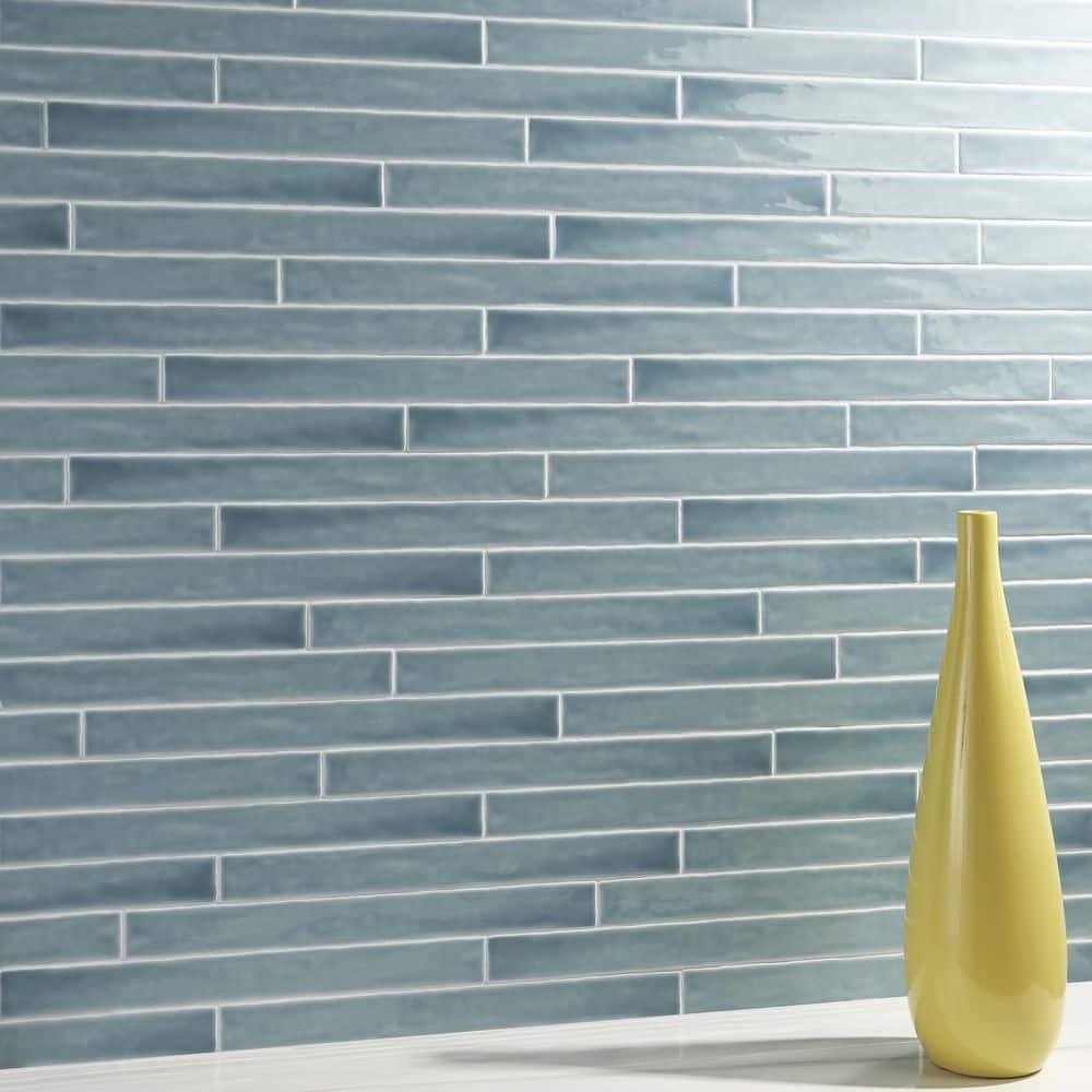 Capetown 2" x 20" Crackled Ceramic Subway Wall Tile (20 pieces/ 5.38 sq. ft./ Case)