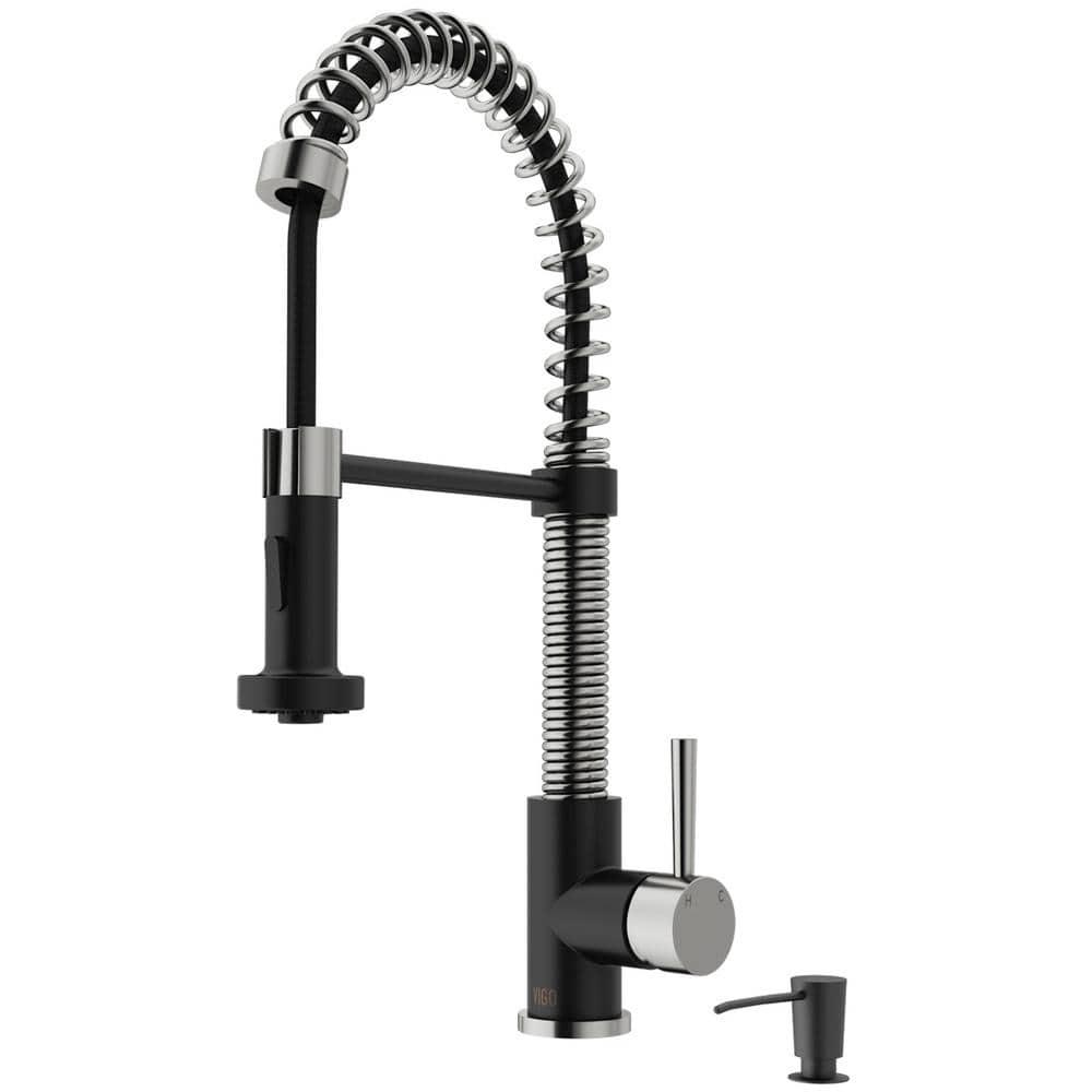 Edison 19" H 1-handle Pull-Down 2-Function Sprayer Kitchen Faucet