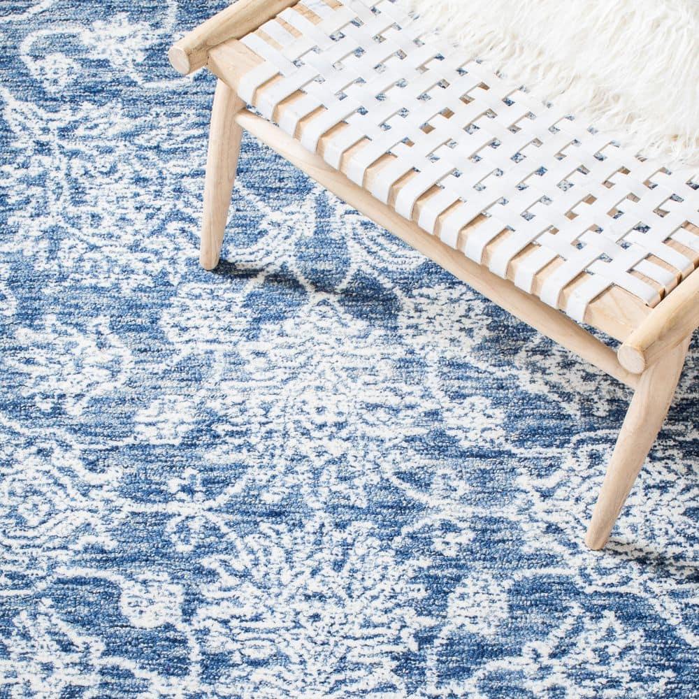 Metro MET806 Hand Tufted Indoor Area Rug - Natural/Blue - 8'x10' - Safavieh
