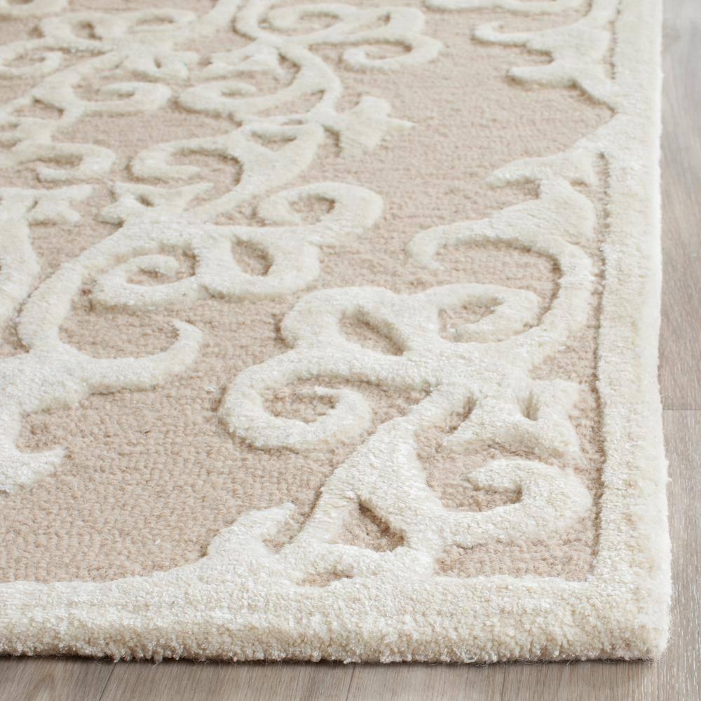 Bella BEL127 Hand Tufted Accent Rug - Sand/Ivory - 2'x3' - Safavieh.