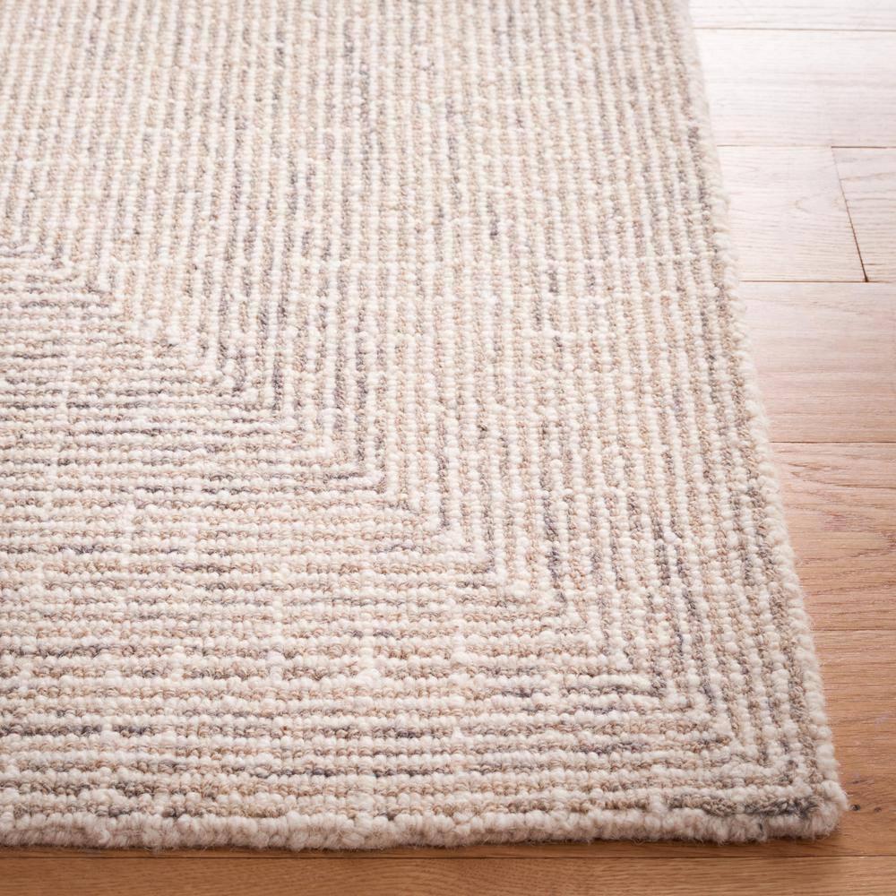 Abstract ABT480 Handmade Indoor Area Rug - Grey/Ivory - 5'x8' - Safavieh