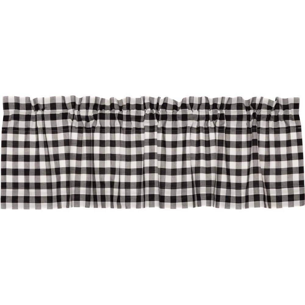 VHC Brands Annie Buffalo Check Plaid Cotton Tailored Window Valance