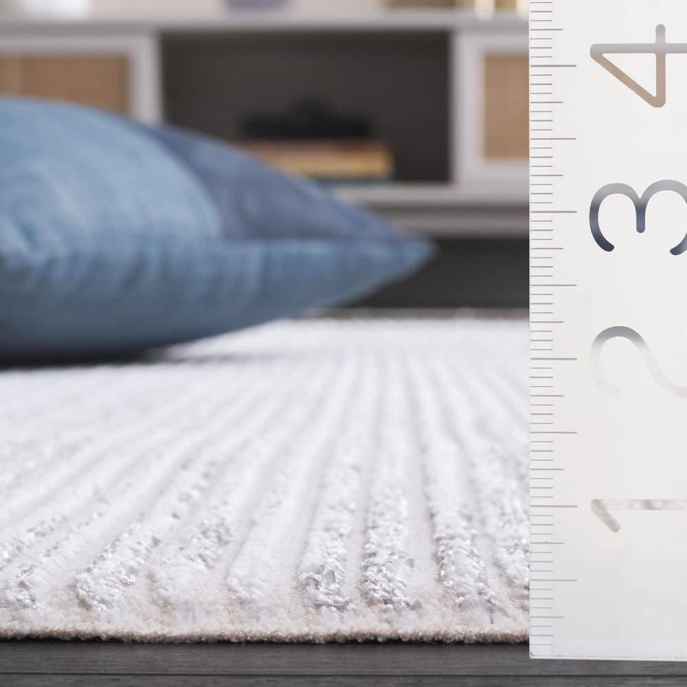 Mirage MIR470 Hand Woven Indoor Accent Rug - Ivory/Grey - 3'x5' - Safavieh