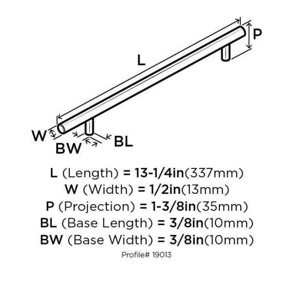 Wayfair Basics® Bar Pulls 10 1/16" Center to Center Bar Pull