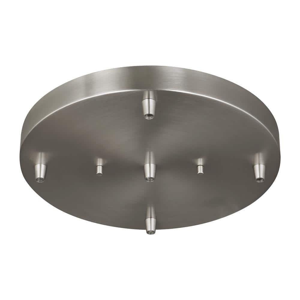 Generation Lighting 7449405-962 Towner Five Light Cluster Canopy, Brushed Nickel Finish