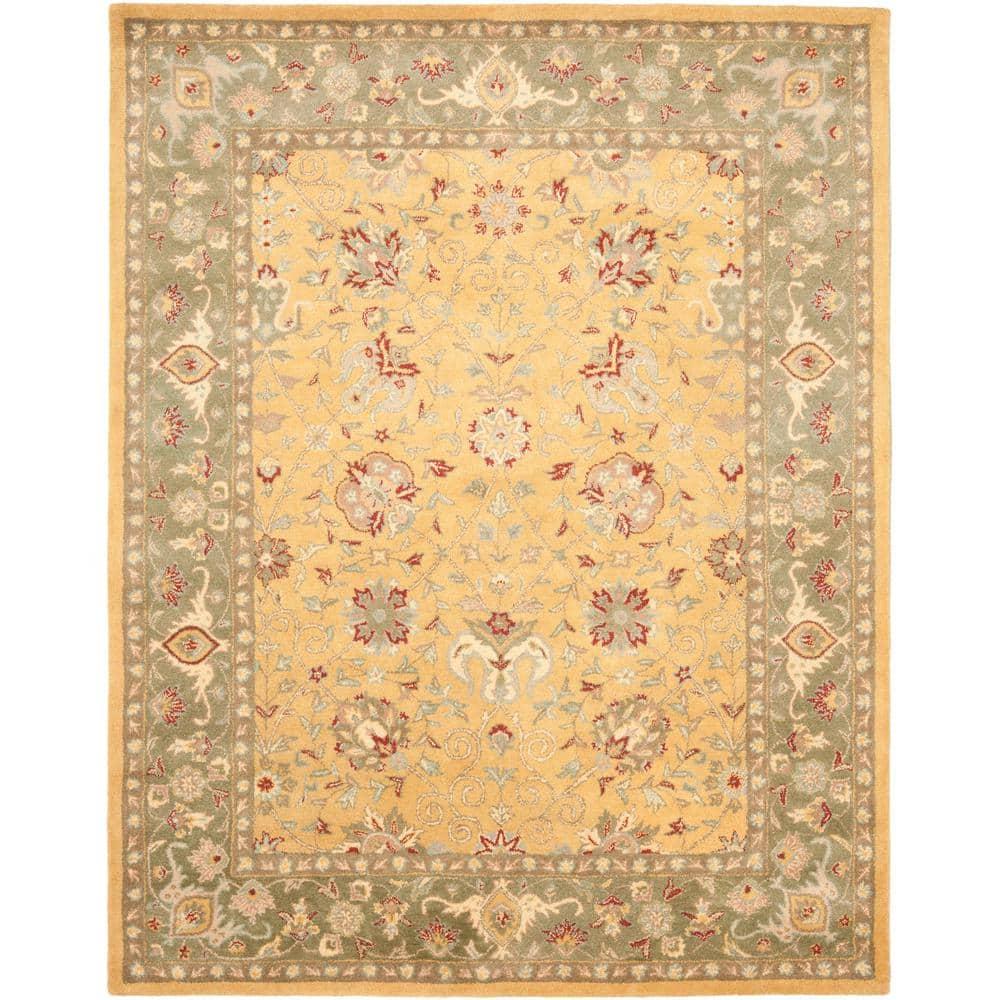 Antiquity AT21 Hand Tufted Indoor Area Rug - Gold - 8'3"x11' - Safavieh