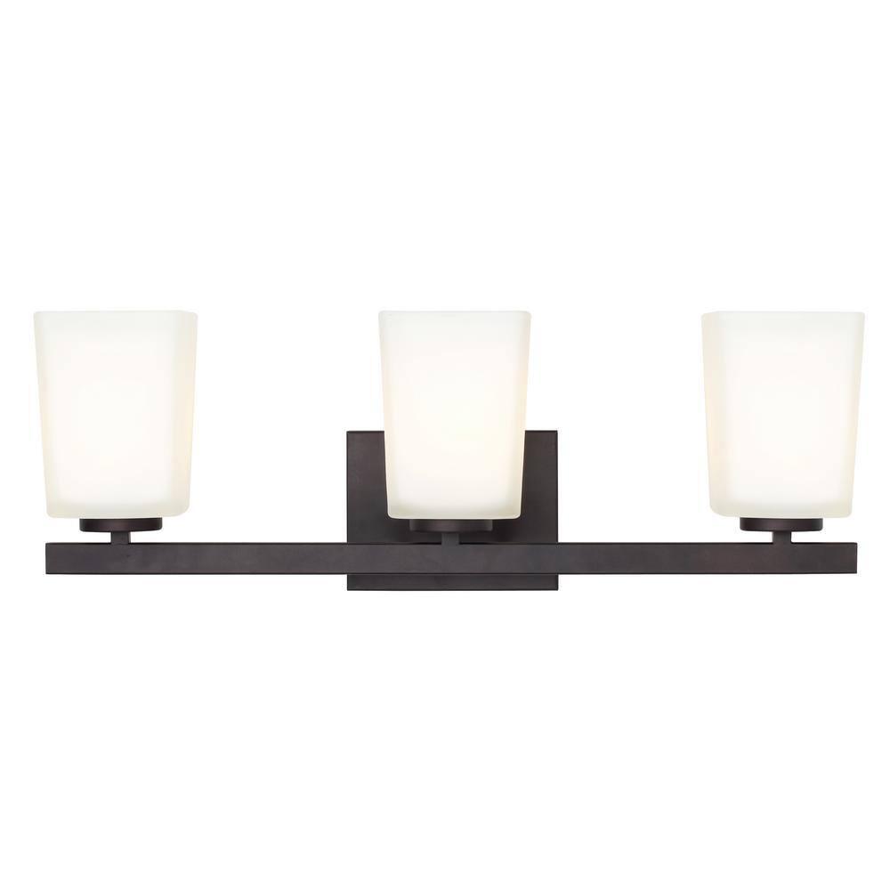 Hartley Ivl472A03Orb 3 Lt Vanity Flat Opal Glass 100W Type A 23 1/4In. X