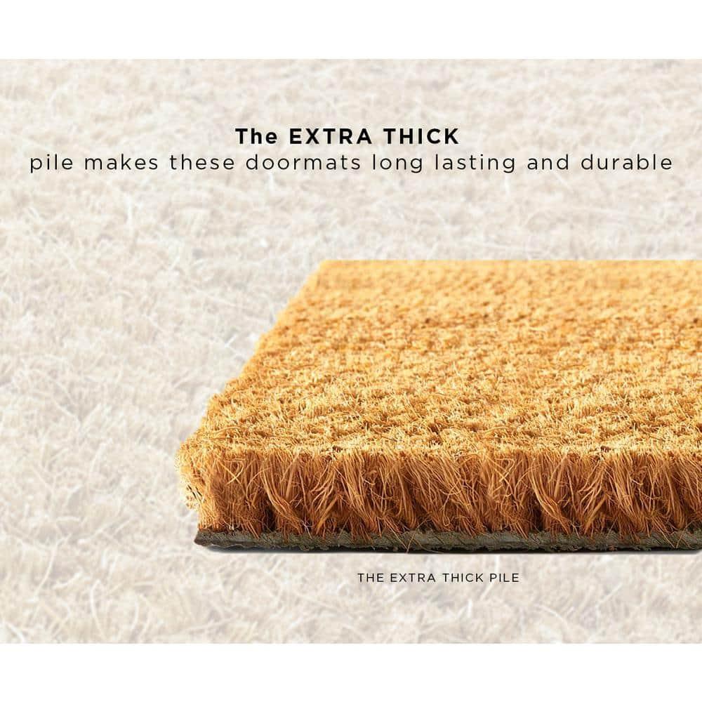 A1HC First Impression Hand Crafted by Artisans Geneva Monogrammed Entry Doormat, 24"X39" R