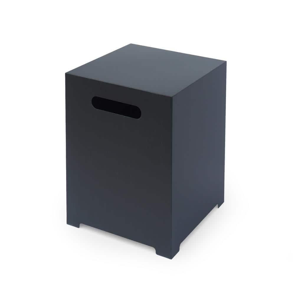 Outdoor Iron 40 Inch Square Fire Pit - 50,000 BTU,Dark Grey