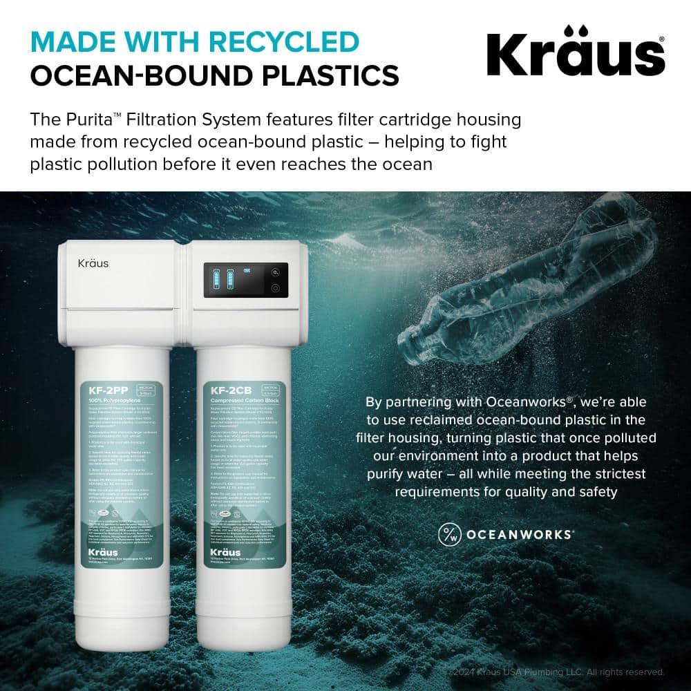 Purita White Dual-Stage Under Sink Water Filtration System