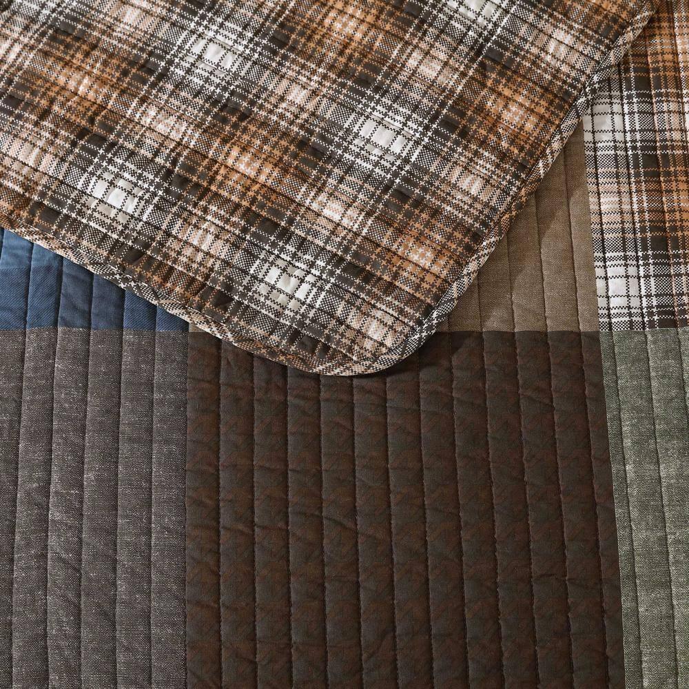 Eddie Bauer Twin Classic Patchwork Quilt Set Green