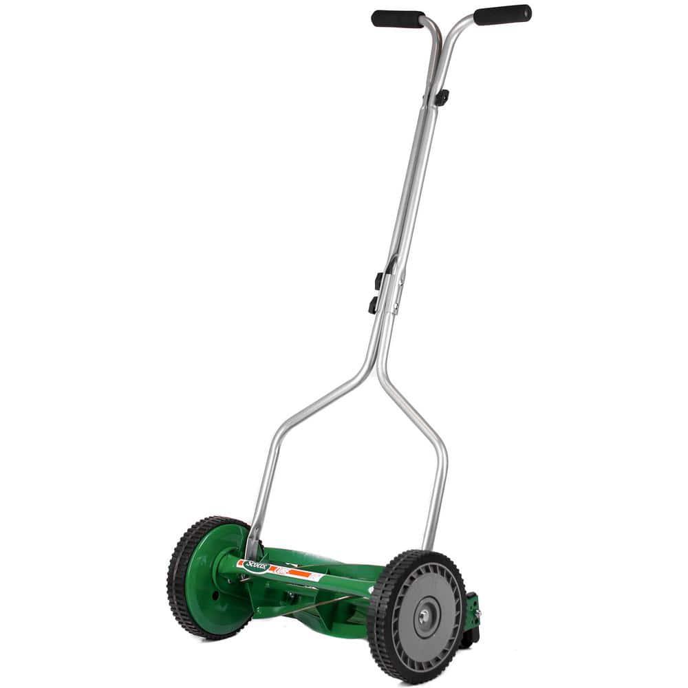 Scotts Green 14-Inch 5-Blade Manual Push Reel Lawn Mower