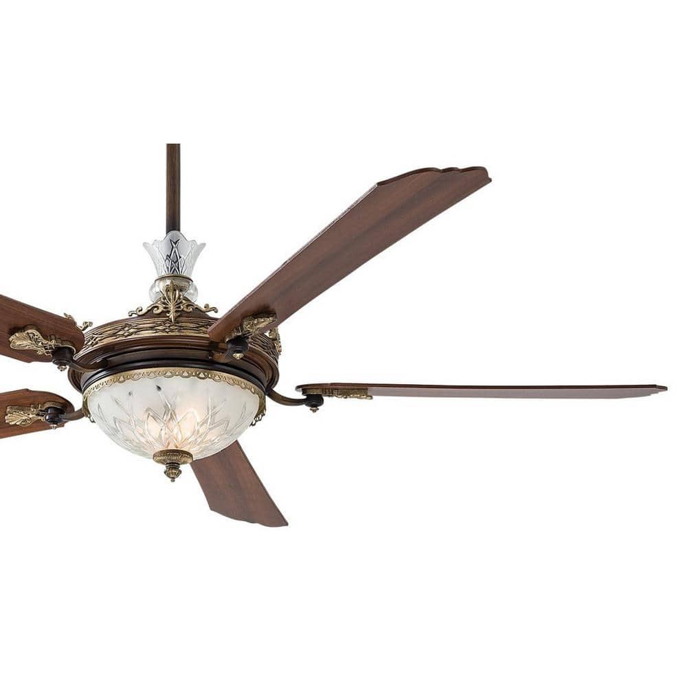 Minka Aire 68" Cristafano 5 - Blade LED Standard Ceiling Fan with Wall Control and Light Kit Included