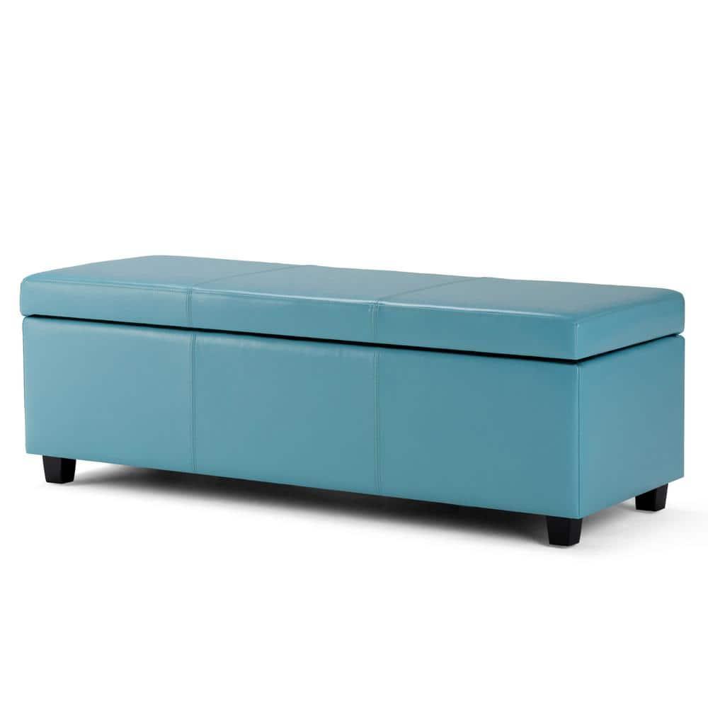 Simpli Home Avalon Storage Ottoman Bench,Assembled