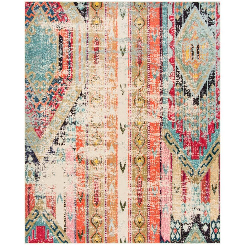 Monaco MNC222 Power Loomed Indoor Area Rug - Multi - 8'x10' - Safavieh