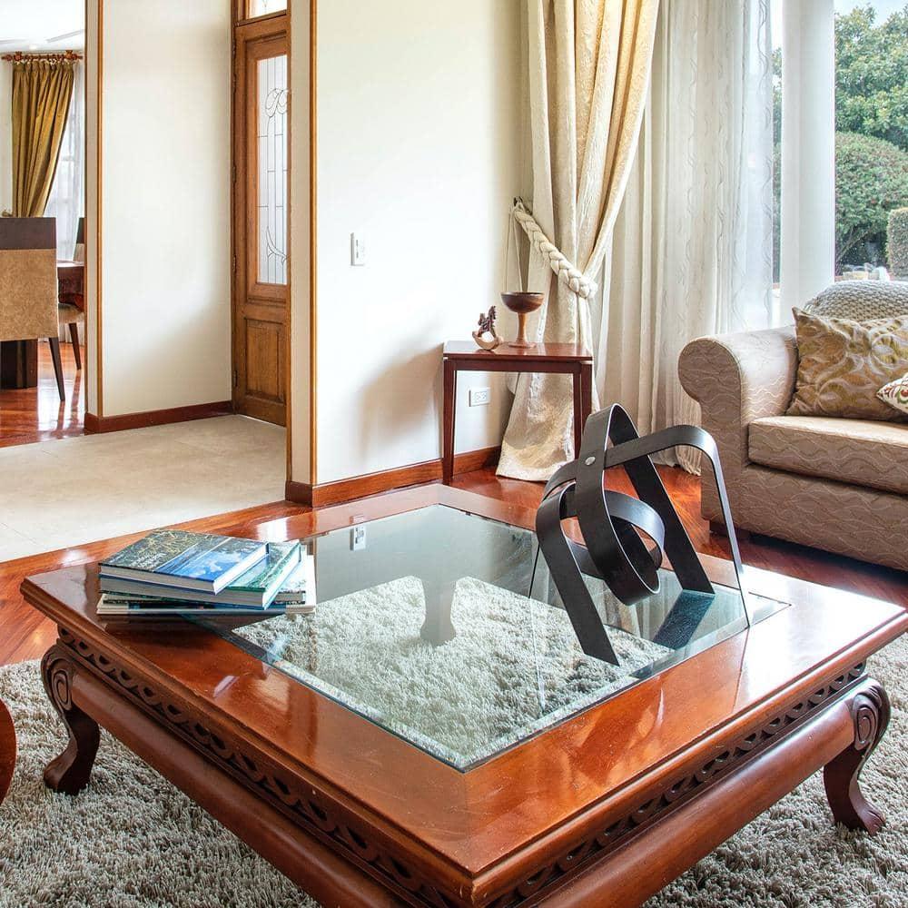 24 x 36 Inch Rectangle Glass Table Top 3/8 Inch Thick Clear Tempered Glass With Bevel Edge Polished Radius Corners