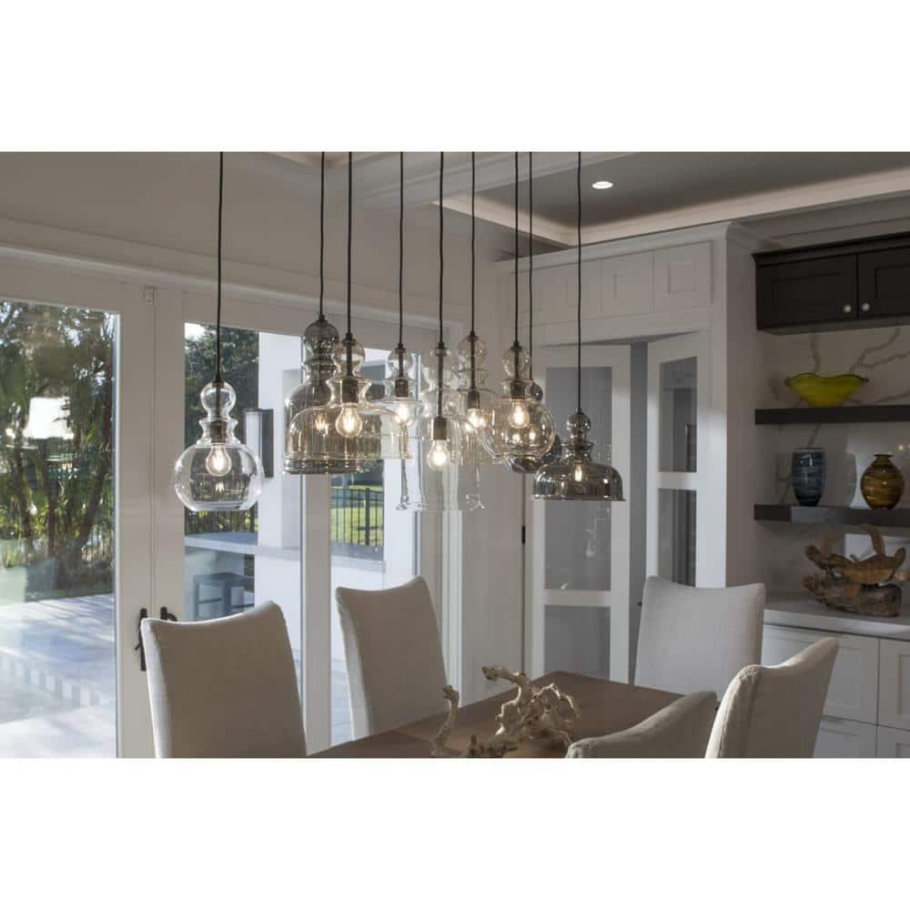 Progress Lighting, Staunton Collection, 1-Light Wall Sconce, Brushed Nickel, Clear Glass Shade