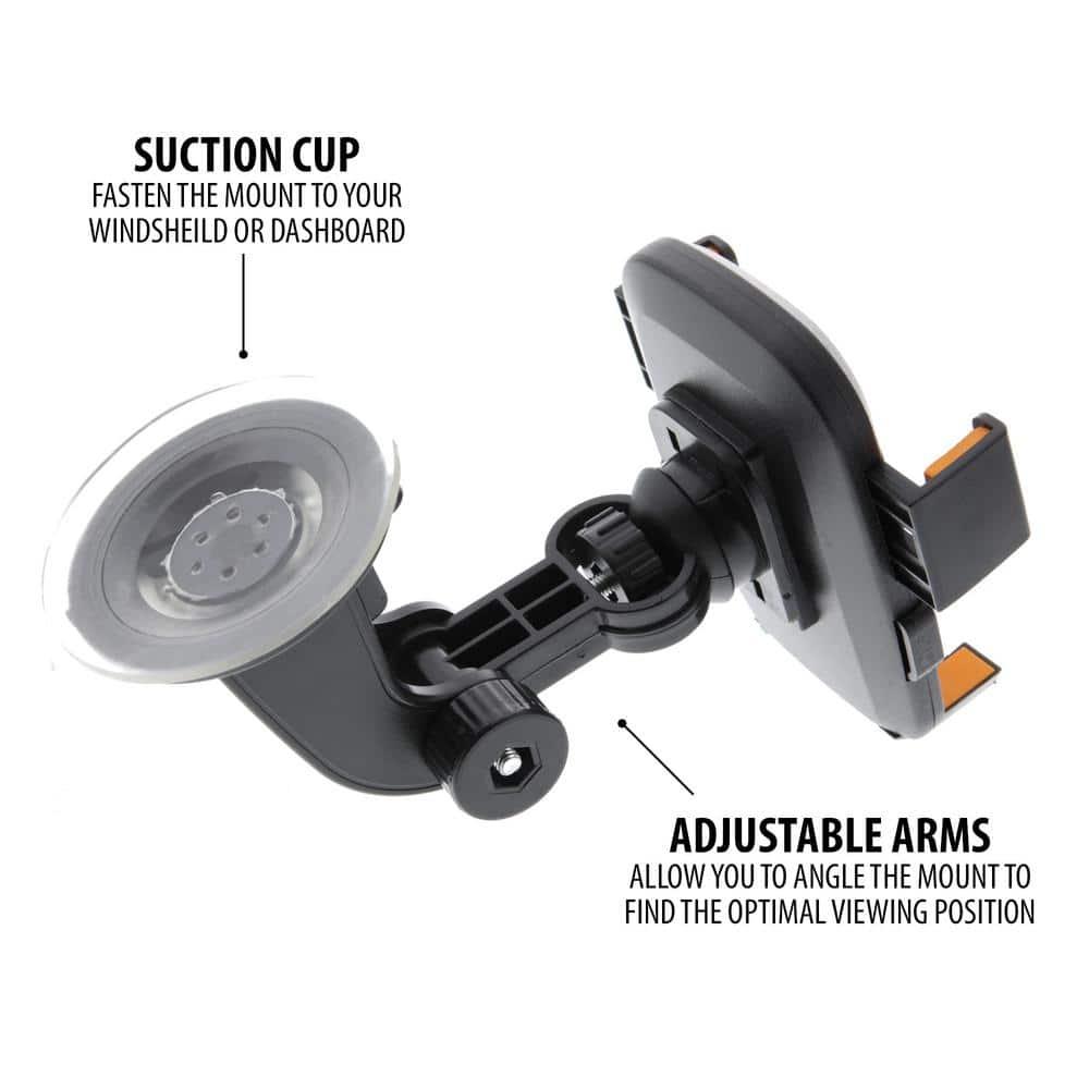 Armor All Universal Smartphone Mount with Dashboard, Windshield and Air Vent Mounting Systems, Great for Phone Calls and GPS