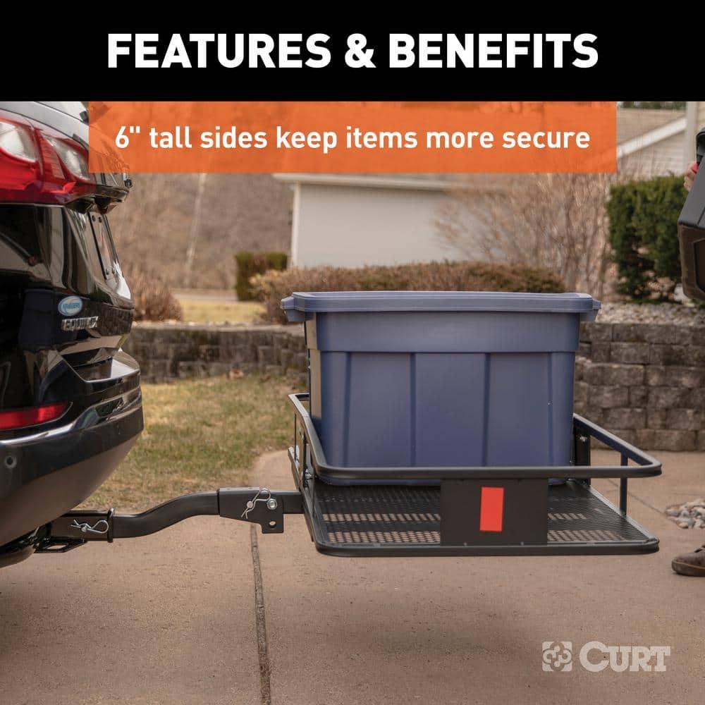 Black Steel Mesh Folding Cargo Carrier for Vans
