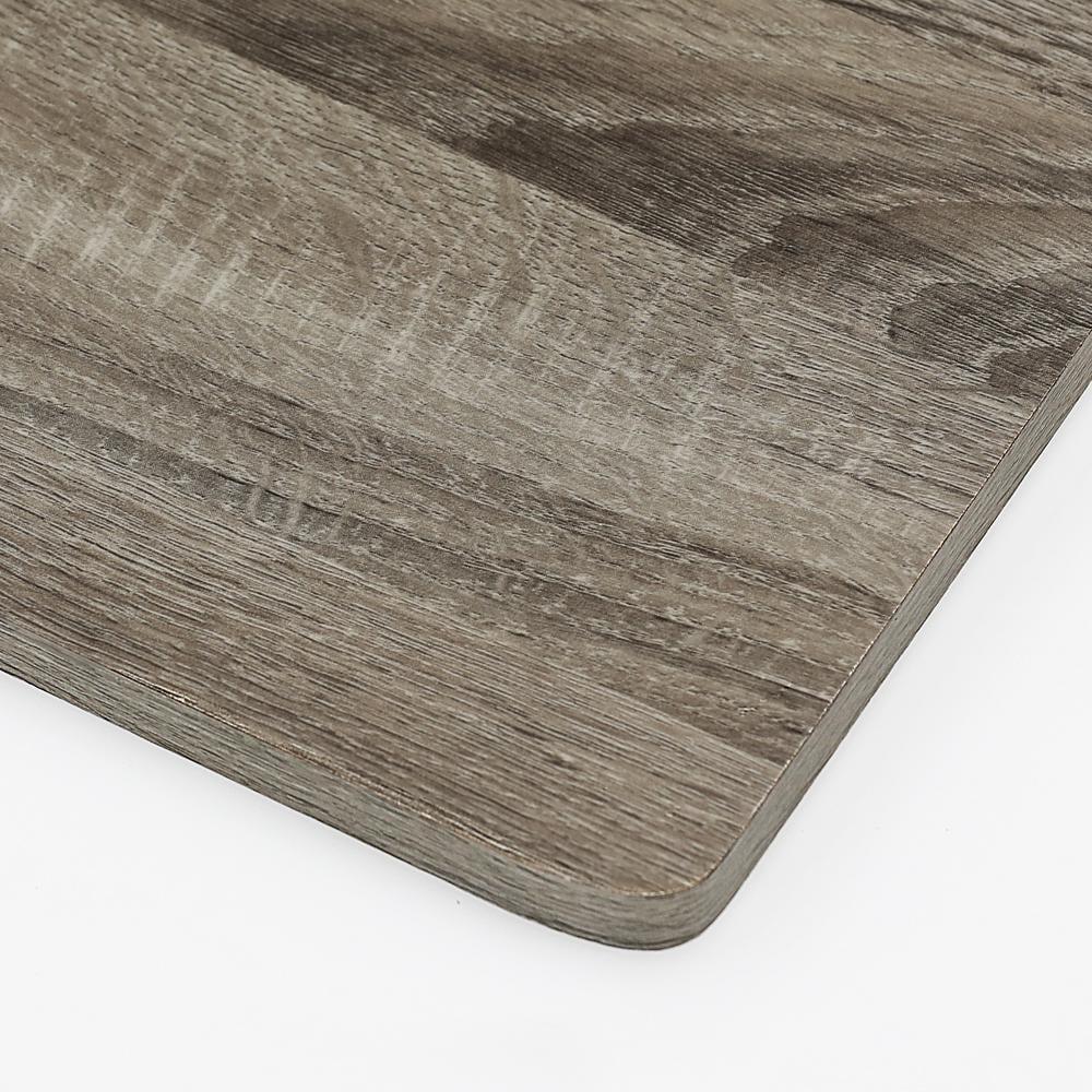 Simplistic End Table, French Oak Grey - 19.6 x 15.6 x 15.6 in. - Set of 2