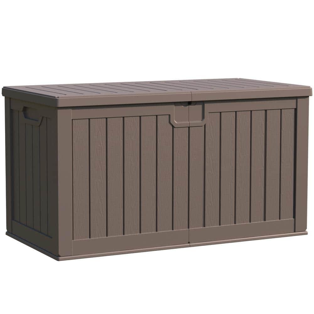 Patiowell 230 Gallons Water Resistant Resin Lockable Deck Box