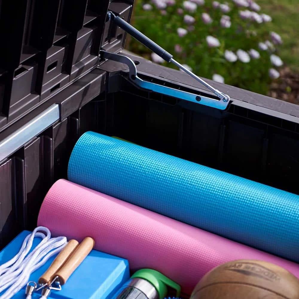 Keter Keter Westwood 150 Gallon Large Durable Resin Outdoor Storage and Organization Deck Box For Patio Furniture and Supplies