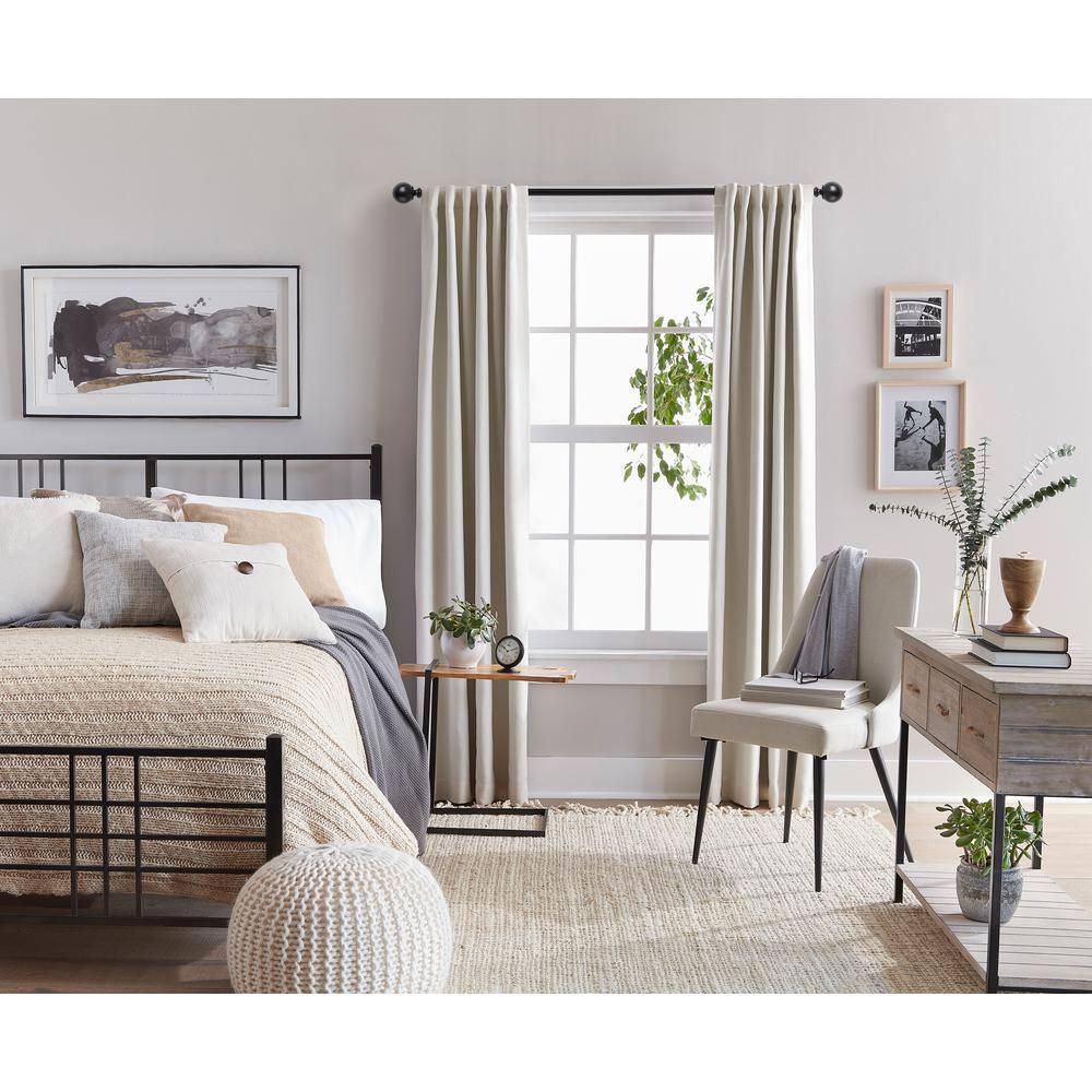 Adjustable 1" Single Curtain Rod