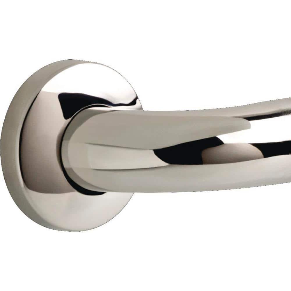 Delta Lahara (1-Pack) 16' Shower Grab Bar Seniors ADA Compliant Bright Stainless Steel 450 lb Capacity Bathroom Safety Handle for Shower, Bathtub | Wall Mounted Balance Assist, Grip DF59816-BS1-XX