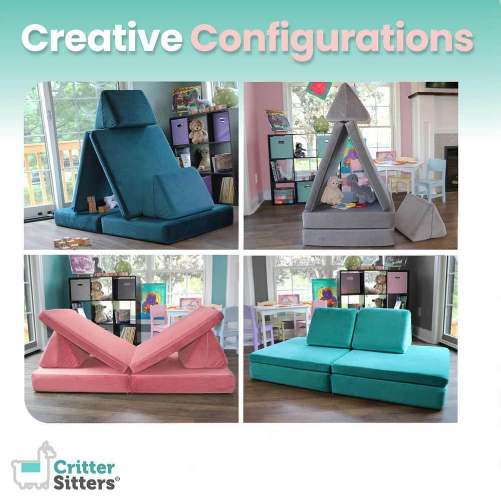 Critter Sitters Kids 8.5'' Foam Chair Sofa / Sectional and Ottoman