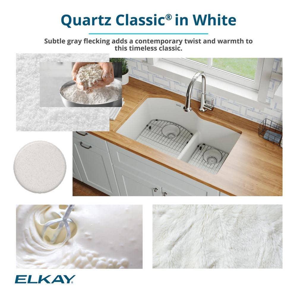 Quartz Classic 33" x 22" x 10" Double Basin Drop-In Kitchen Sink