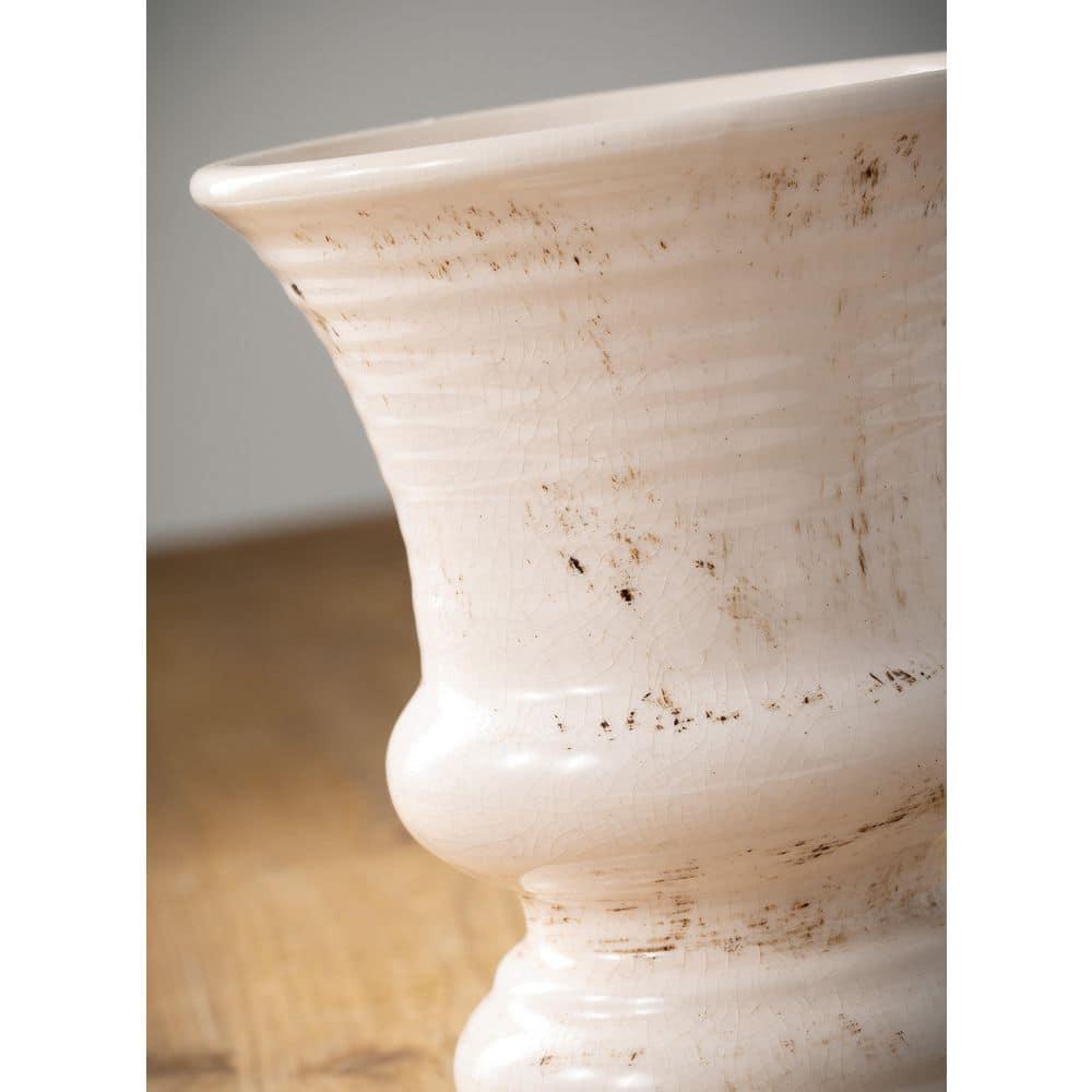 Sullivans Urn Vase 6"H Off-White