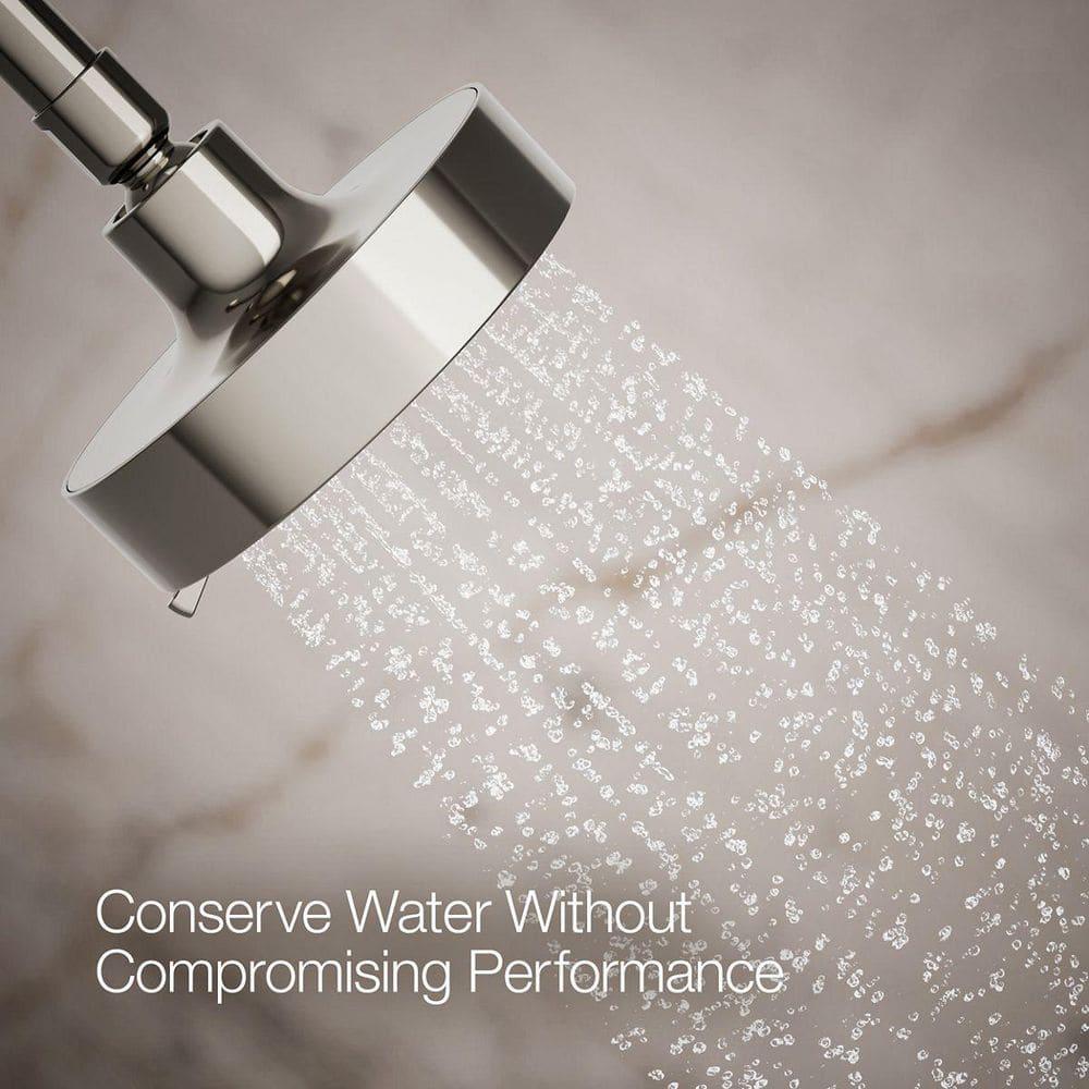 Kohler Purist 2.5 Gpm Multifunction Wall Mount Showerhead, Three Spray Settings, 5.5" High Pressure Spray Head