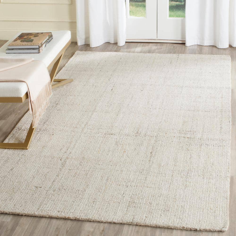 Abstract ABT141 Handmade Indoor Area Rug - Ivory/Beige - 8'x10' - Safavieh