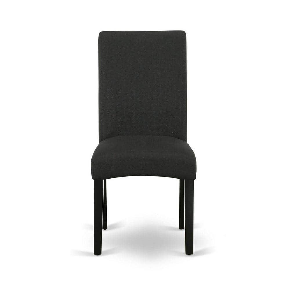 East West Furniture Shelton 5-piece Wood Dining Set in Black