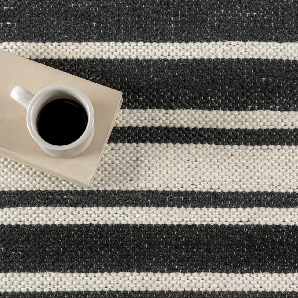 Frenshe Interiors x Rugs USA Bowery Striped Wool Area Rug | Wayfair