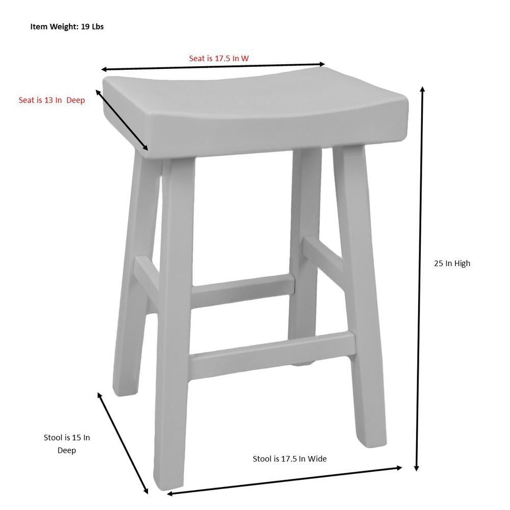 Carolina Living 24"Levi Counter Height Barstool Espresso Brown and Table: Solid Wood, Backless