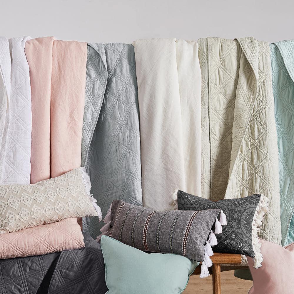Levtex home Washed Linen Quilted Throw