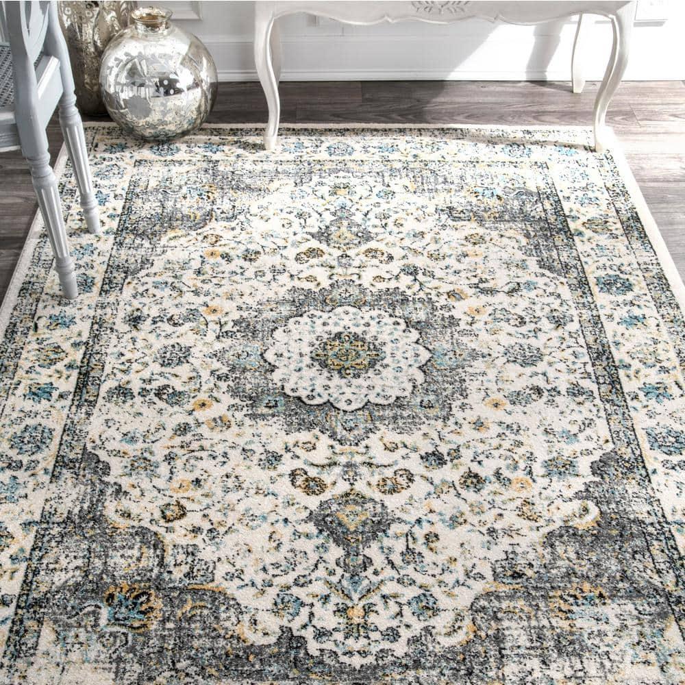nuLOOM Paisley Vintage Persian Area Rug, 2' x 3', Verona Grey