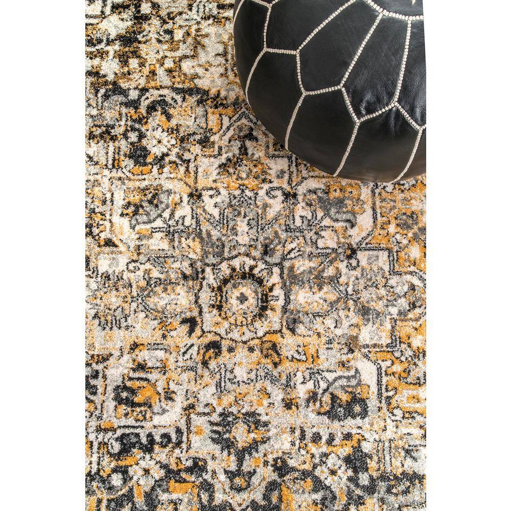 Nuloom Lilah Oriental/Persian 10x14 Indoor Area Rug for Living Room Bedroom Dining Room Kitchen, Gold/Multicolor