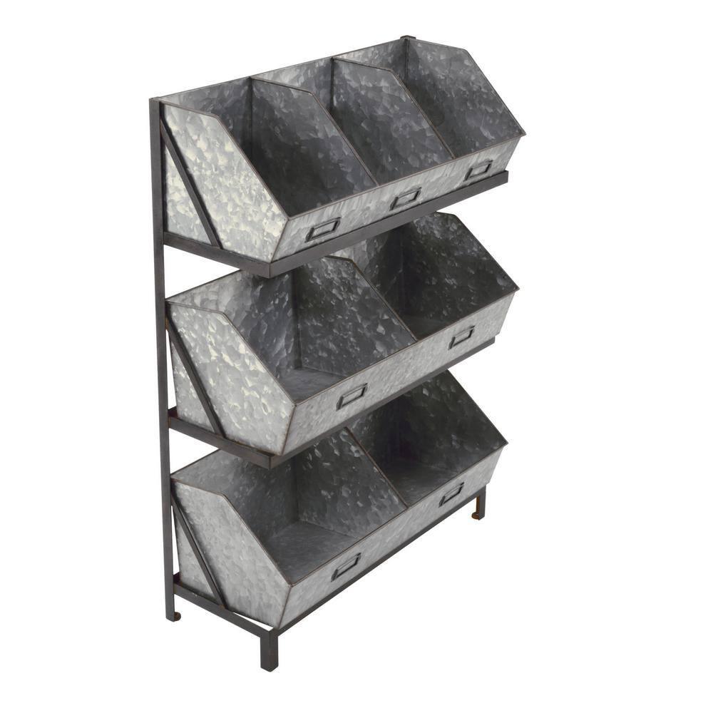 Tripar Industrial Bin Organizer/Display - Metal