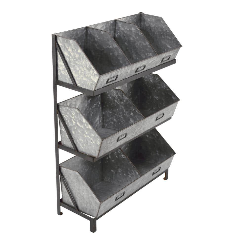 Tripar Industrial Bin Organizer/Display - Metal